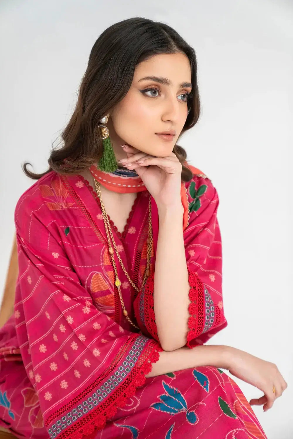 Ittehad | Printed Lawn 24 | IP3P01-3PS-DPK - Pakistani Designer Dress - by Ittehad | Type: Casuals - 100% Original at Saira Sultan