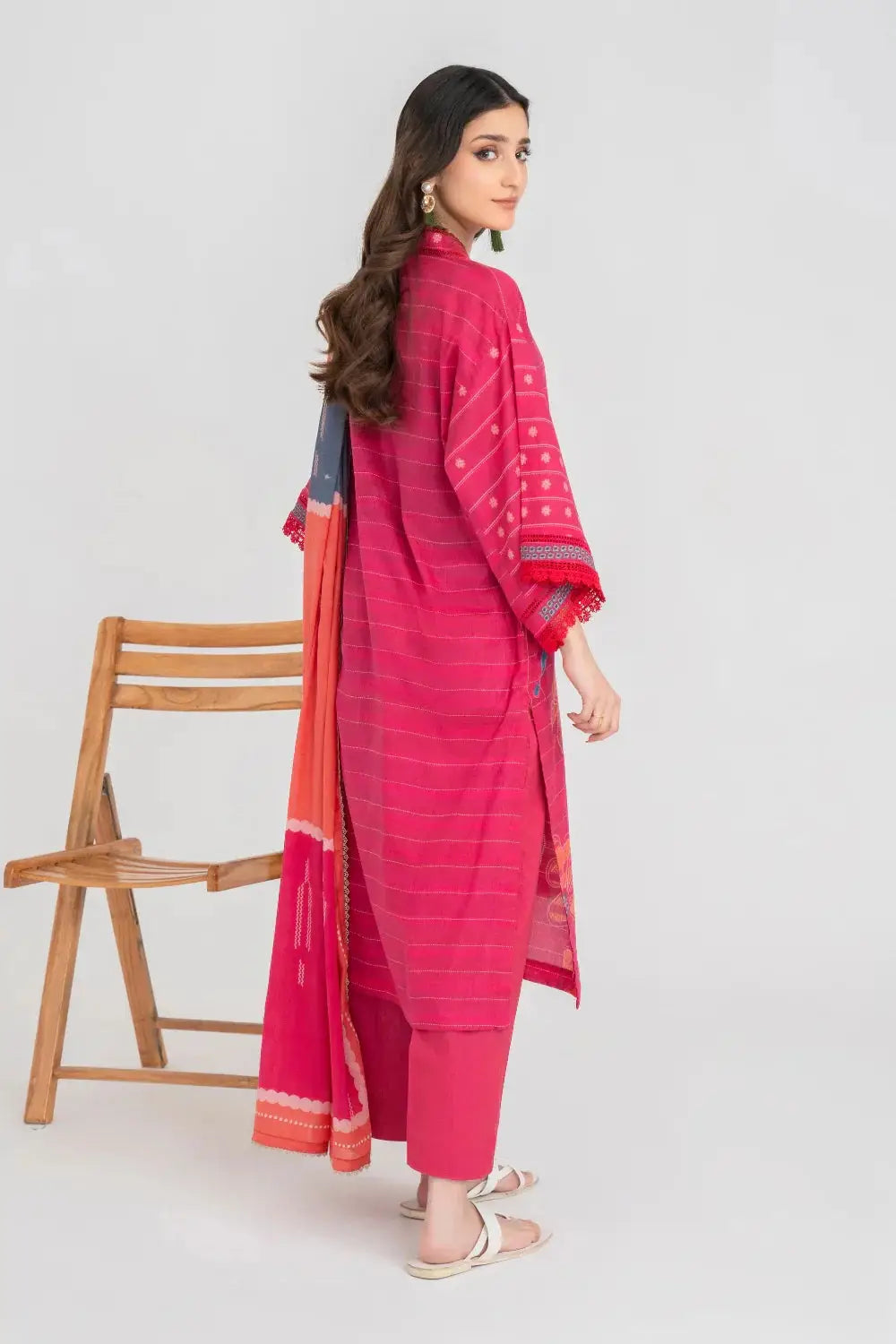 Ittehad | Printed Lawn 24 | IP3P01-3PS-DPK - Pakistani Designer Dress - by Ittehad | Type: Casuals - 100% Original at Saira Sultan