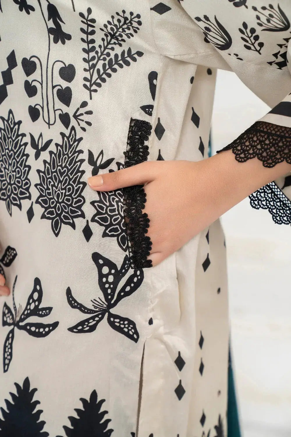 Ittehad | Printed Lawn 24 | IP3P02-3PS-BGE - Pakistani Designer Dress - by Ittehad | Type: Casuals - 100% Original at Saira Sultan