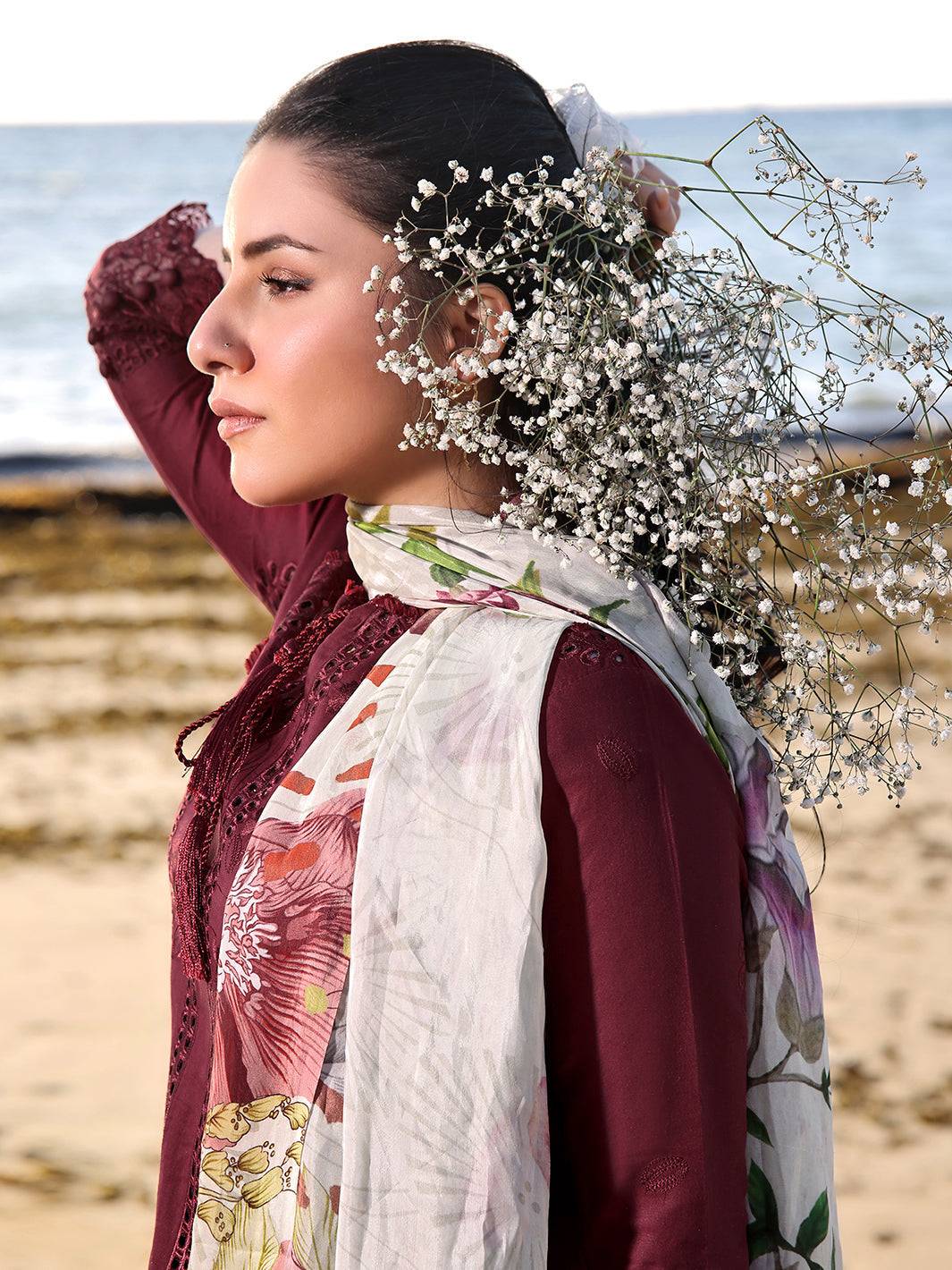 Izel | Saahil Signature Lawn 24 | LALEEN - Pakistani Designer Dress - by Izel | Type: Luxury - 100% Original at Saira Sultan