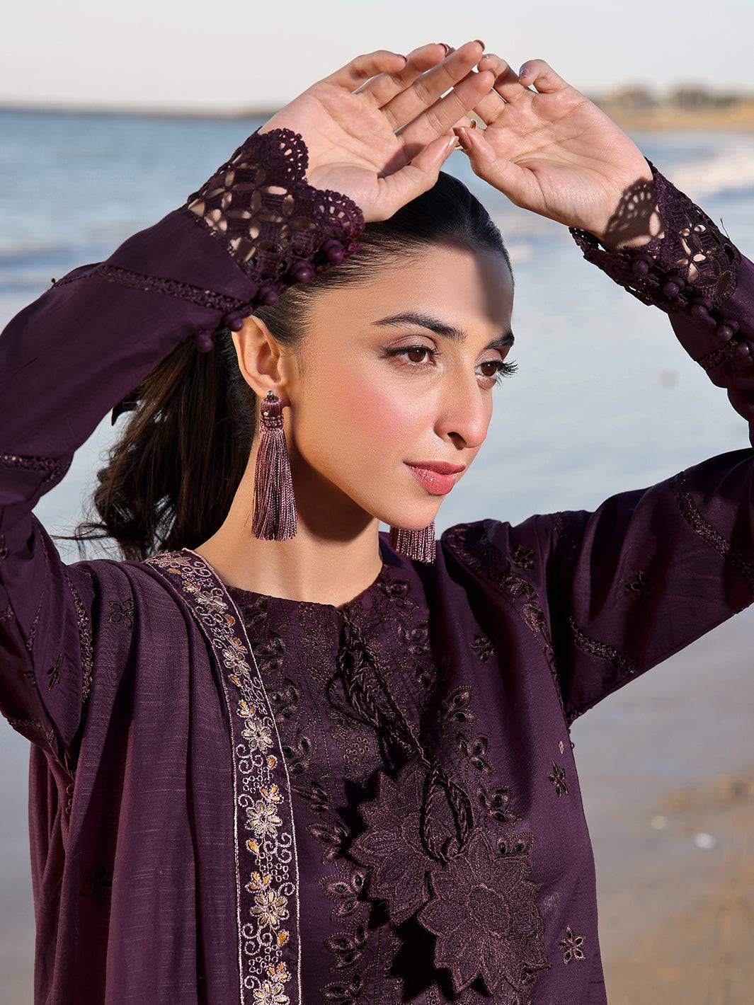 Izel | Saahil Signature Lawn 24 | CAIA - Pakistani Designer Dress - by Izel | Type: Luxury - 100% Original at Saira Sultan