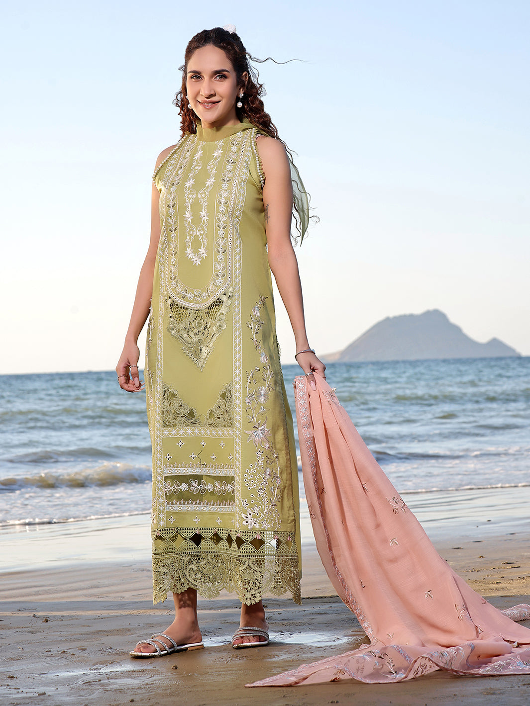Izel | Saahil Signature Lawn 24 | MUZLIN -  Izel Luxury -  Saira Sultan