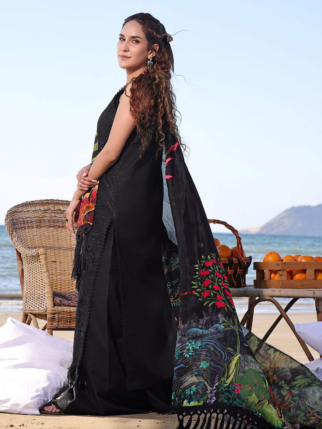 Izel | Saahil Signature Lawn 24 | NUREH -  Izel Luxury -  Saira Sultan