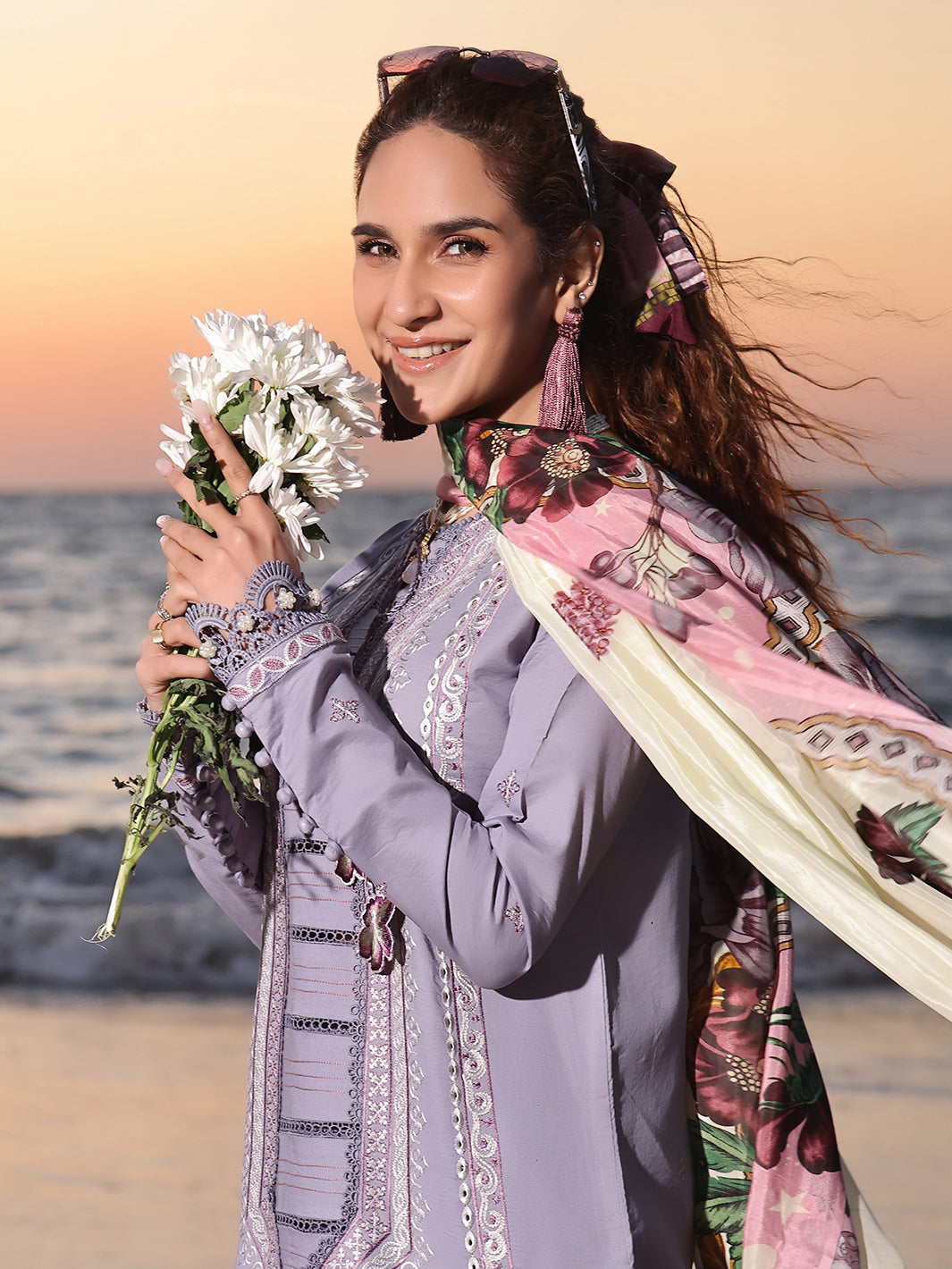 Izel | Saahil Signature Lawn 24 | VANYA -  Izel Luxury -  Saira Sultan