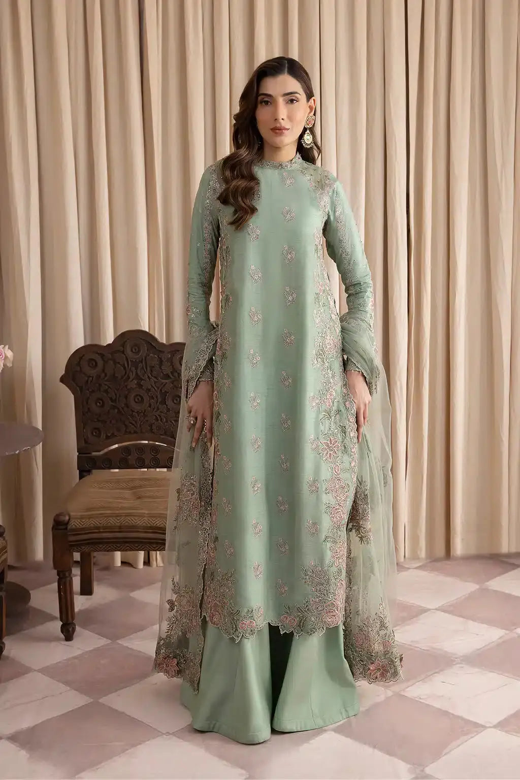 Iznik | Festive Raw Silk 23 | IRS-01 SUAVE - Pakistani Designer Dress - by Iznik | Type: Formal - 100% Original at Saira Sultan