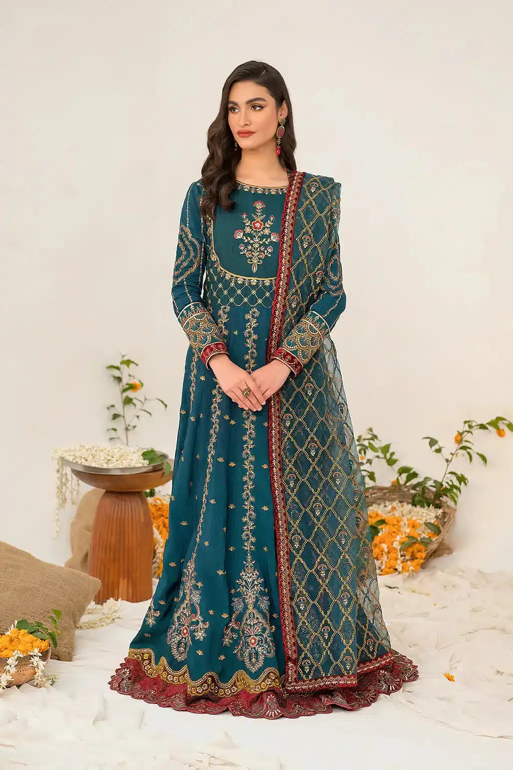 Iznik | Festive Raw Silk 23 | IRS-08 SANGUINE - Pakistani Designer Dress - by Iznik | Type: Formal - 100% Original at Saira Sultan