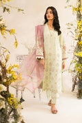 Iznik | Lawnkari 24 | UE-198 SILKGREEN - Pakistani Designer Dress - by Iznik | Type: Formal - 100% Original at Saira Sultan