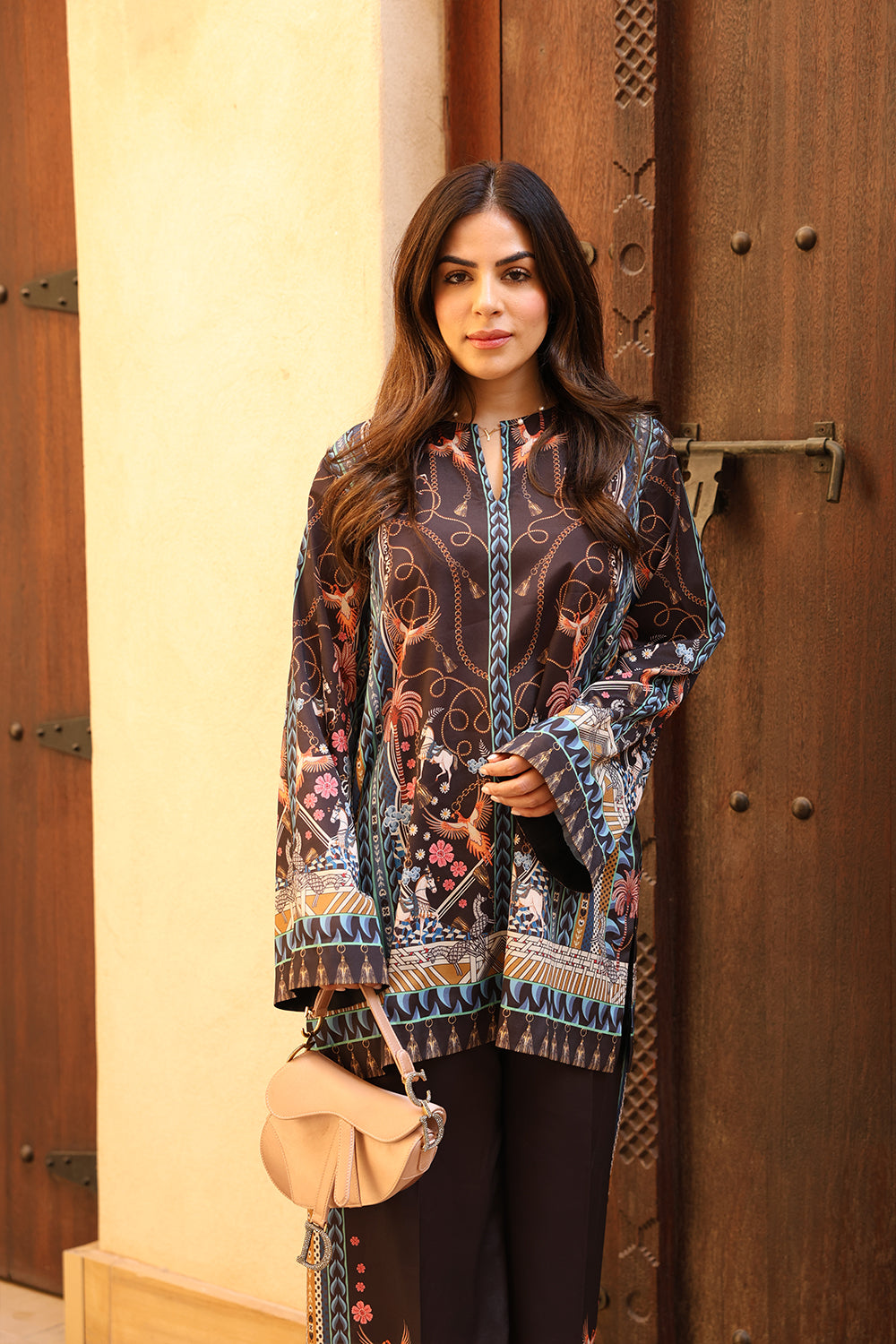 Saira Rizwan | Resort Collection 25 | FELICIA-SRRC04-25 XL Black Silk