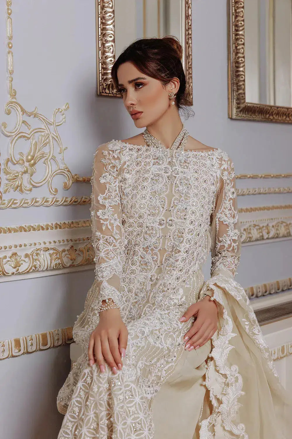 Saira Rizwan | Lumiere Festive 23 | DAISY SR-04 - Pakistani Designer Dress - by Saira Rizwan | Type: Bridal - 100% Original at Saira Sultan