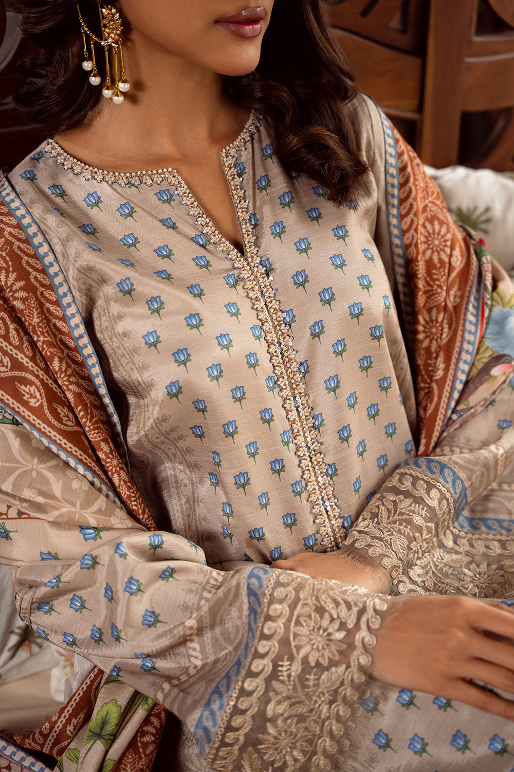 Saira Rizwan | Dahini Silk Pret | MERCINA - SRLP06-25