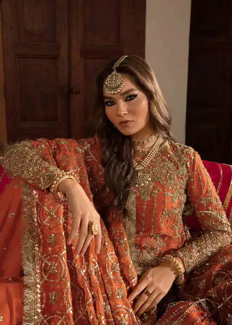 Kanwal Malik | Angana Luxury Formals 23 | Naranji - Pakistani Designer Dress - by Kanwal Malik | Type: Bridal - 100% Original at Saira Sultan