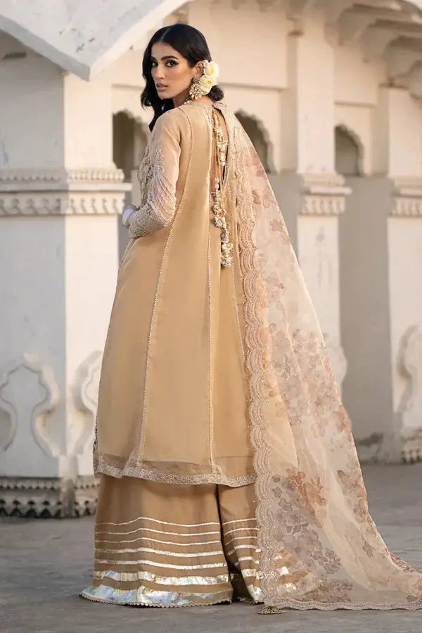 Ittehad | Dilruba Wedding Formals | ESDR78-SUT-BGE - Pakistani Designer Dress - by Ittehad | Type: Bridal - 100% Original at Saira Sultan