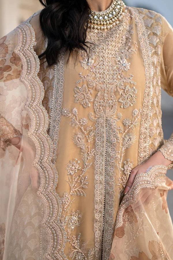 Ittehad | Dilruba Wedding Formals | ESDR78-SUT-BGE - Pakistani Designer Dress - by Ittehad | Type: Bridal - 100% Original at Saira Sultan