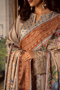 Saira Rizwan | Dahini Silk Pret | MERCINA - SRLP06-25 XL Beige Raw Silk