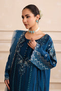 Maryum N Maria | Izara Formals | LAMIS - MW40038 M Deep Blue Organza Silk