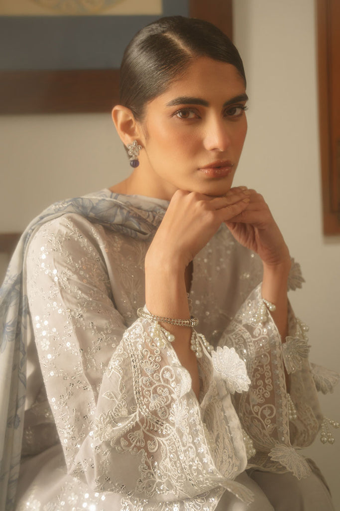 Cross Stitch | Luxe Atelier 25 | GRAY DAWN L Light Gray Silk