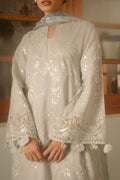 Cross Stitch | Luxe Atelier 25 | GRAY DAWN Custom Size Light Gray Silk