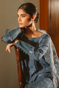 Cross Stitch | Luxe Atelier 25 | MAJESTIC TEAL M Blue Gray Silk