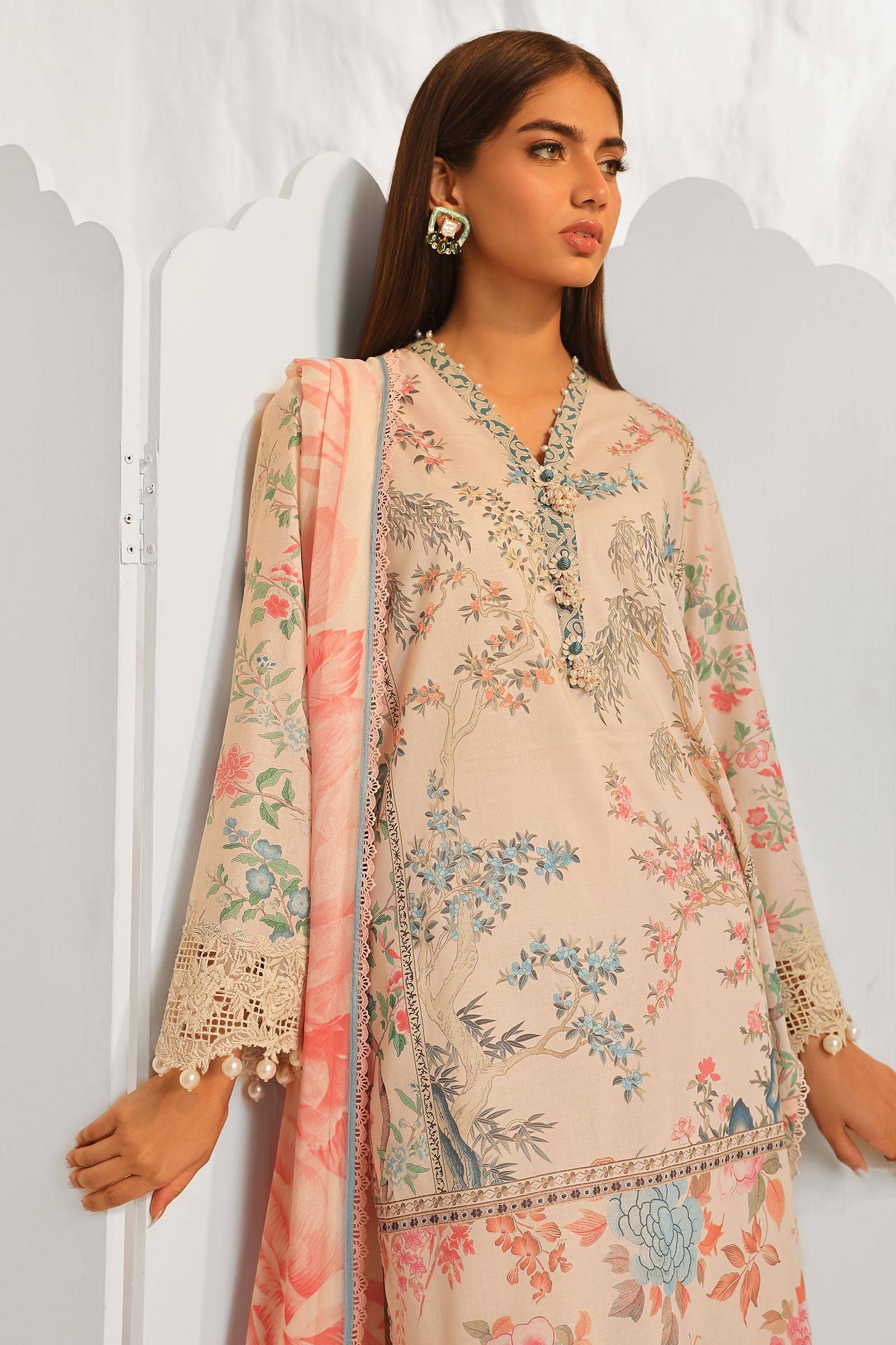 Sana Safinaz | Muzlin Summer 24 | 001A-CI -  Sana Safinaz Luxury -  Saira Sultan