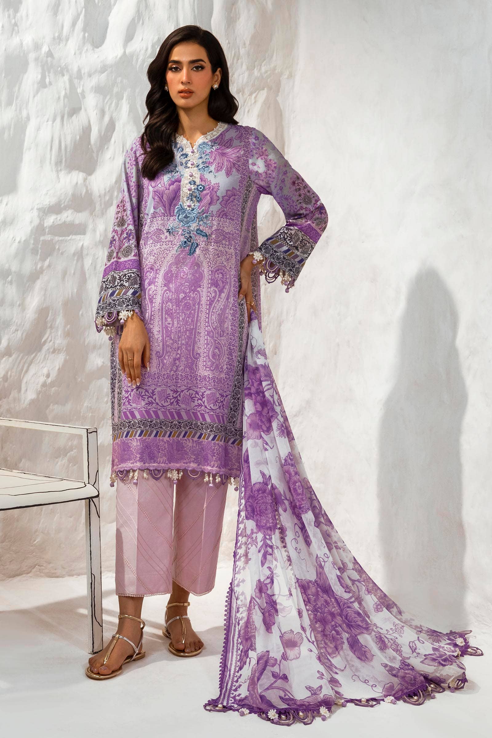 Sana Safinaz | Muzlin Summer 24 | 006B-CI -  Sana Safinaz Luxury -  Saira Sultan