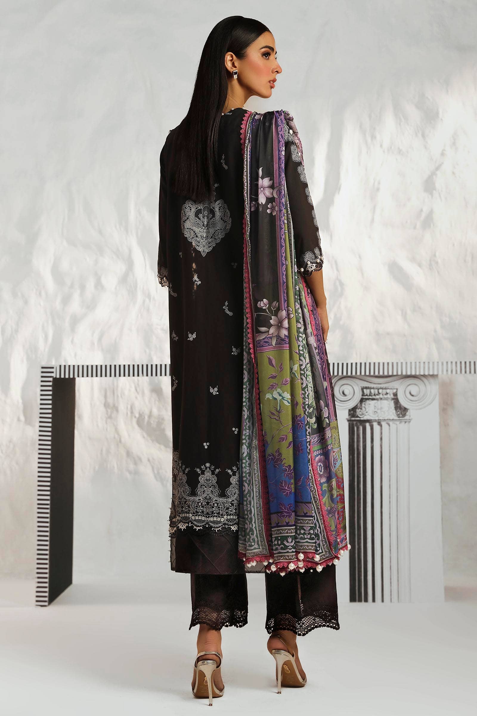 Sana Safinaz | Muzlin Summer 24 | 008A-CK -  Sana Safinaz Luxury -  Saira Sultan