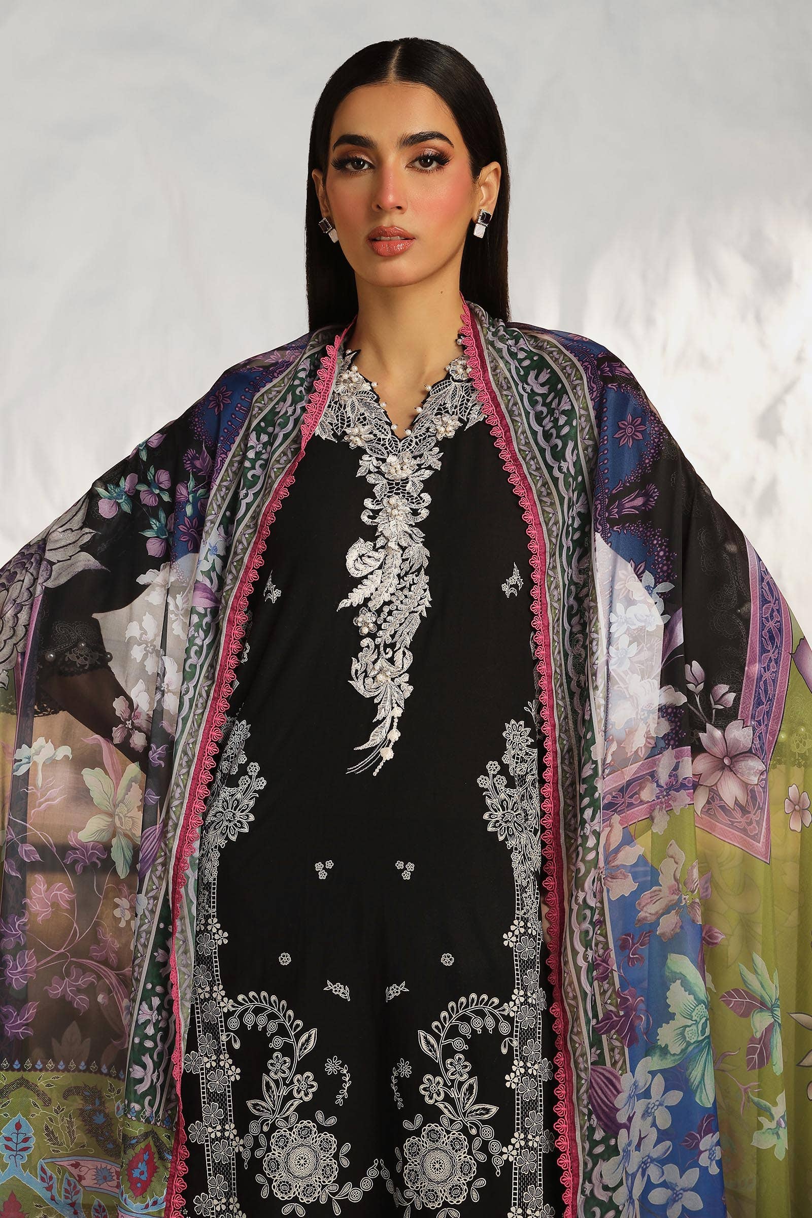 Sana Safinaz | Muzlin Summer 24 | 008A-CK -  Sana Safinaz Luxury -  Saira Sultan