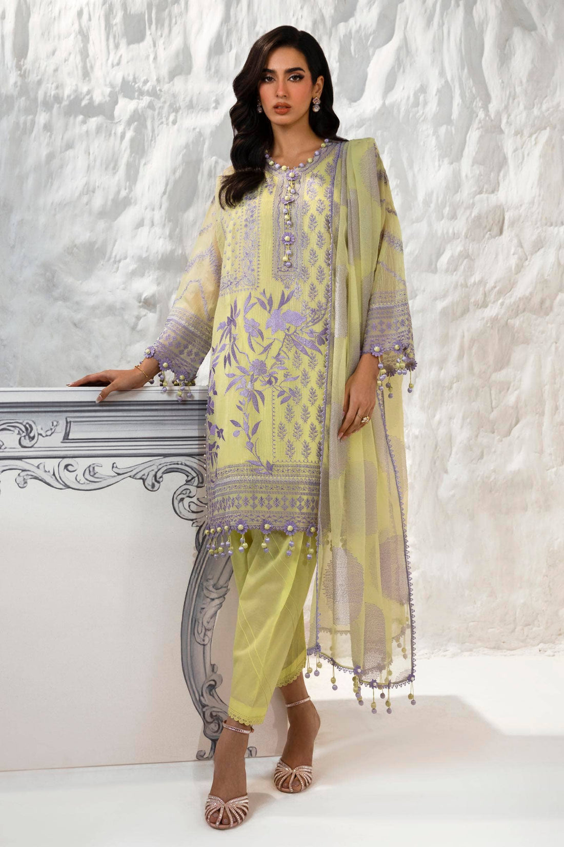 Sana Safinaz | Muzlin Summer 24 | 010A-CT - Pakistani Designer Dress - by Sana Safinaz | Type: Luxury - 100% Original at Saira Sultan