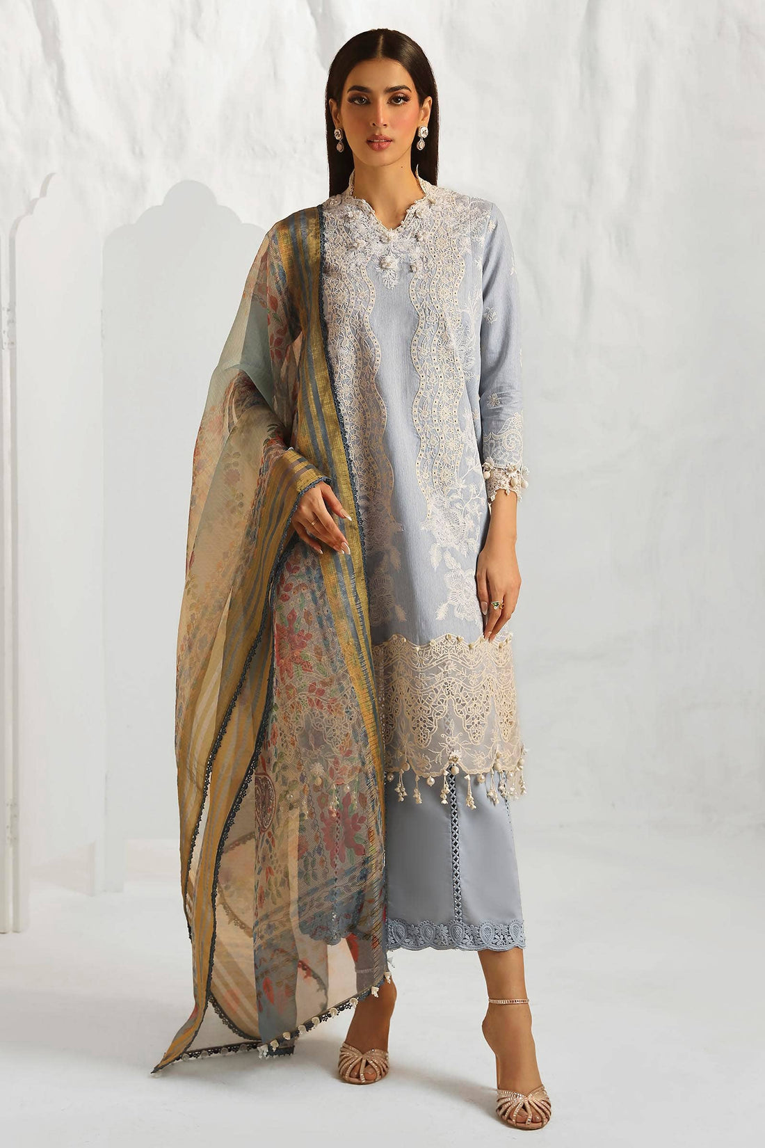 Sana Safinaz | Muzlin Summer 24 | 013B-DH - Pakistani Designer Dress - by Sana Safinaz | Type: Luxury - 100% Original at Saira Sultan