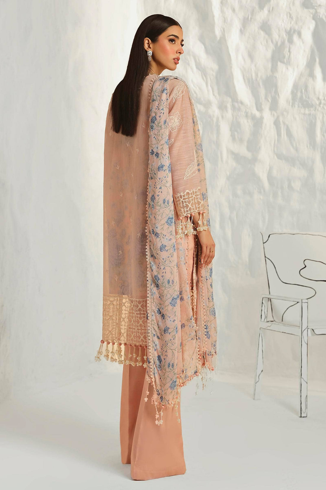 Sana Safinaz | Muzlin Summer 24 | 016B-CJ - Pakistani Designer Dress - by Sana Safinaz | Type: Luxury - 100% Original at Saira Sultan