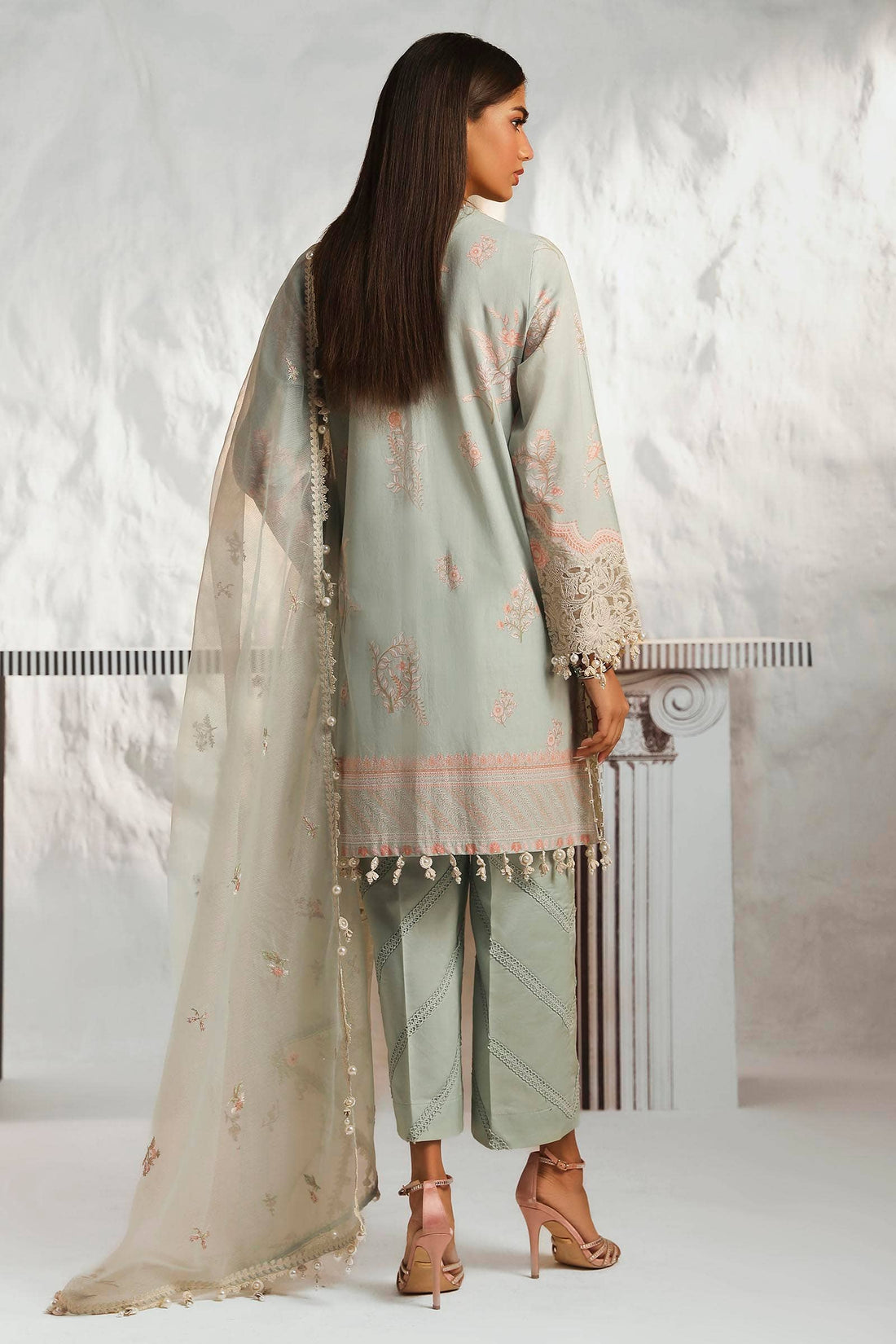 Sana Safinaz | Muzlin Summer 24 | 018A-CV - Pakistani Designer Dress - by Sana Safinaz | Type: Luxury - 100% Original at Saira Sultan