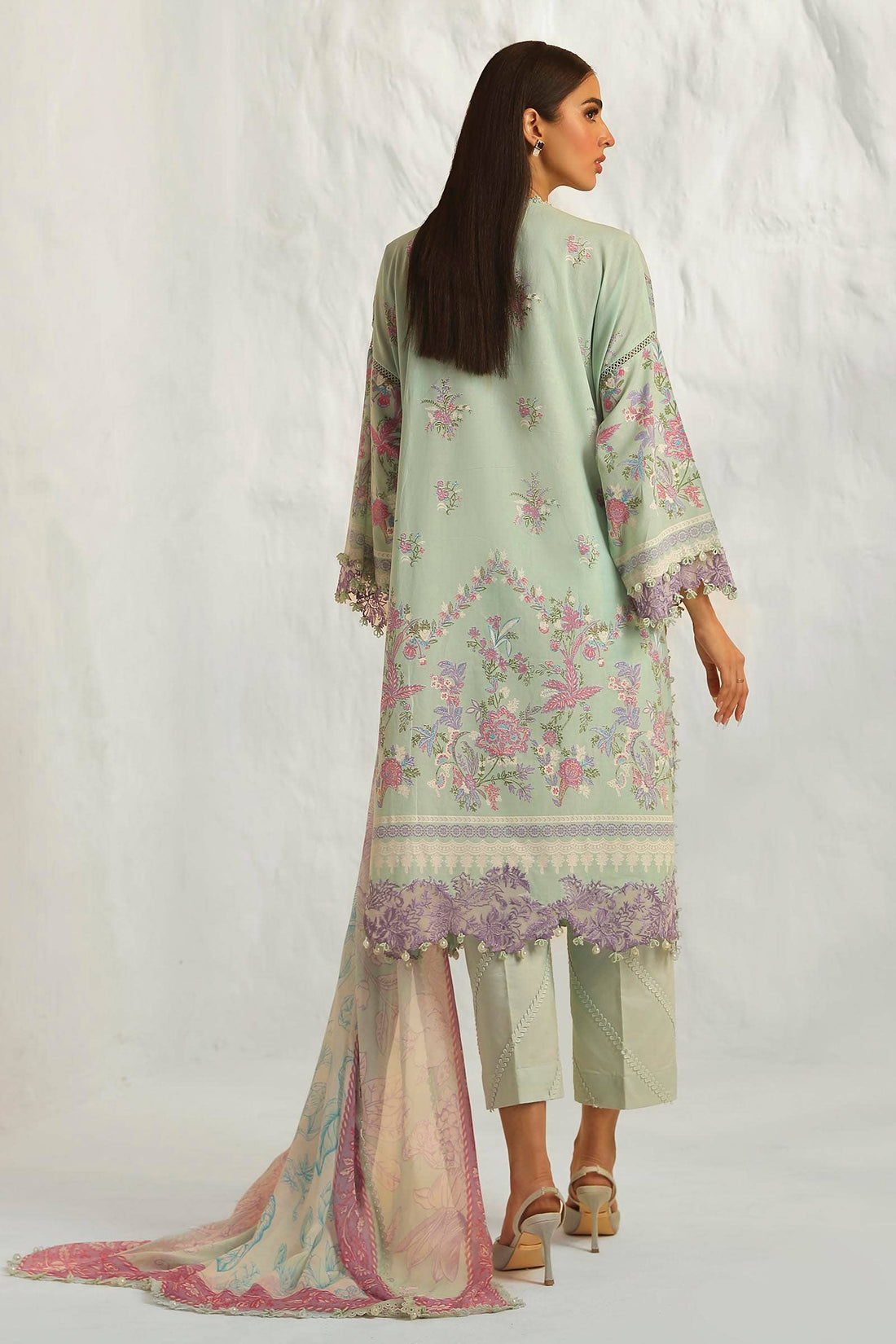 Sana Safinaz | Muzlin Summer 24 | 019B-CJ - Pakistani Designer Dress - by Sana Safinaz | Type: Luxury - 100% Original at Saira Sultan