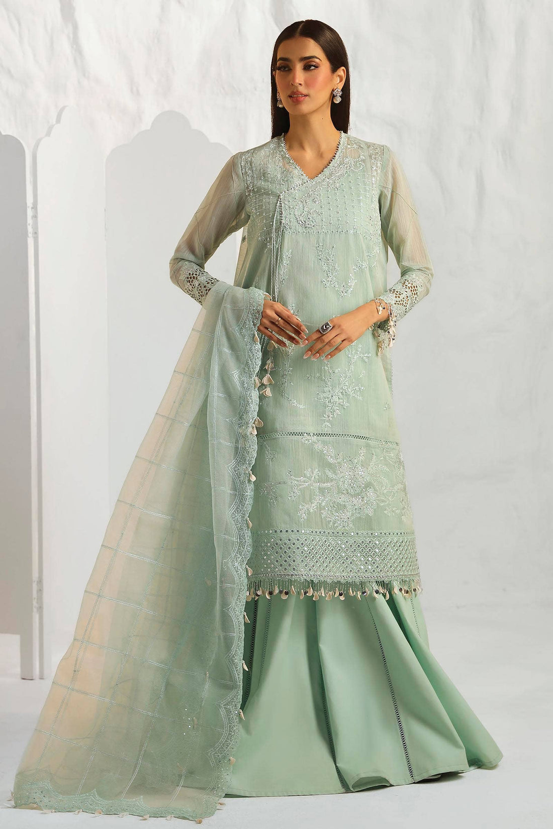 Sana Safinaz | Muzlin Summer 24 | 020B-CV - Pakistani Designer Dress - by Sana Safinaz | Type: Luxury - 100% Original at Saira Sultan