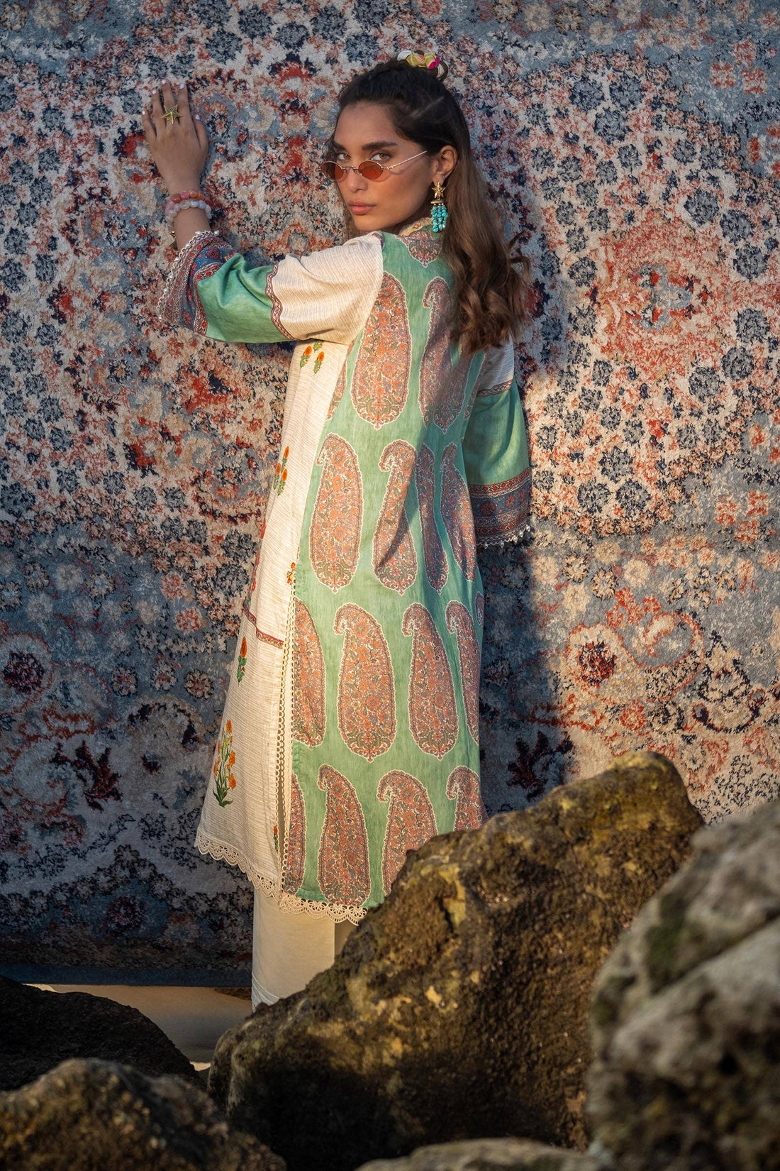 Sana Safinaz | Mahay Spring 24 | H241-022A-2BS - Pakistani Designer Dress - by Sana Safinaz | Type: Luxury - 100% Original at Saira Sultan