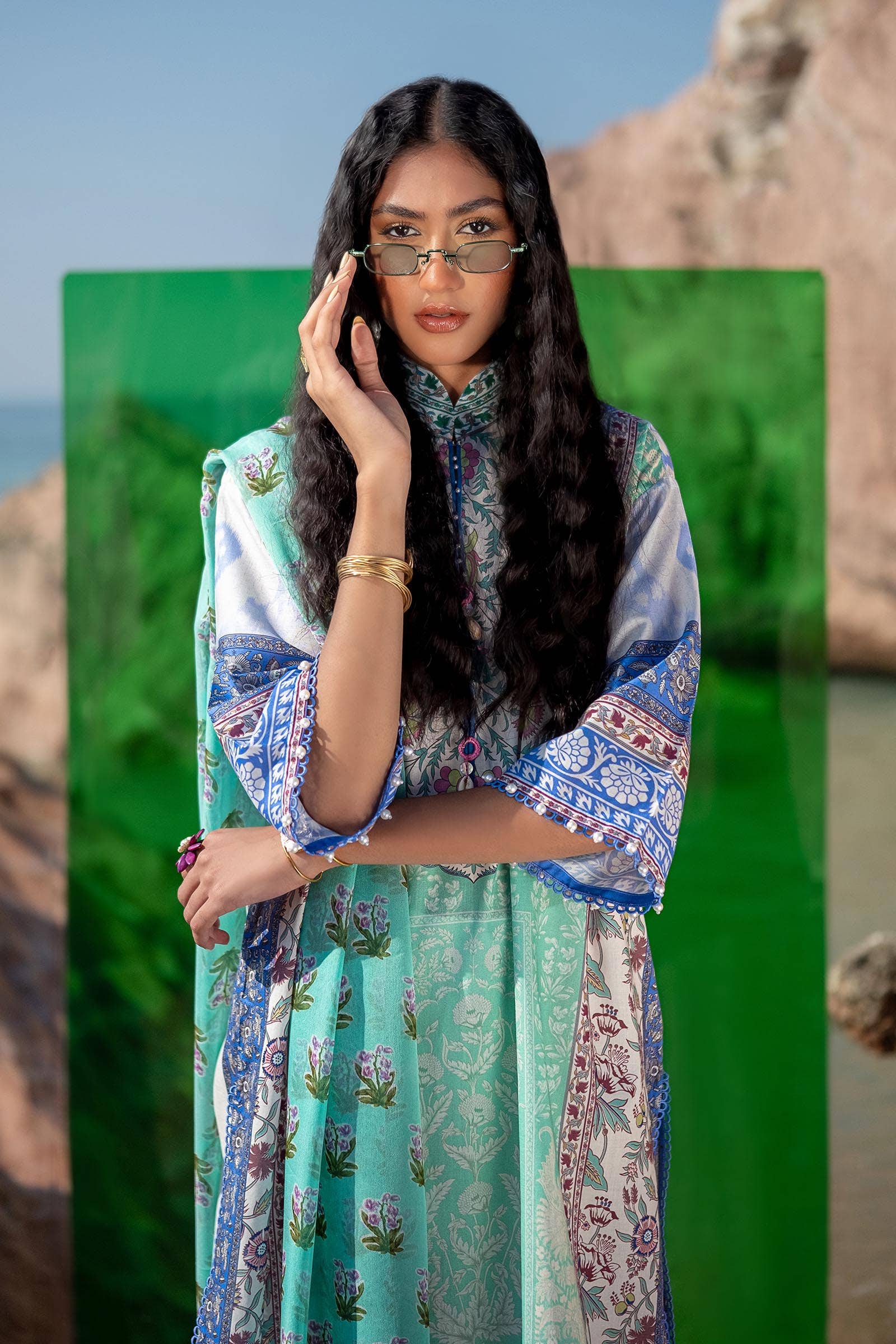 Sana Safinaz | Mahay Spring 24 | H241-003B-2BI - Pakistani Designer Dress - by Sana Safinaz | Type: Luxury - 100% Original at Saira Sultan