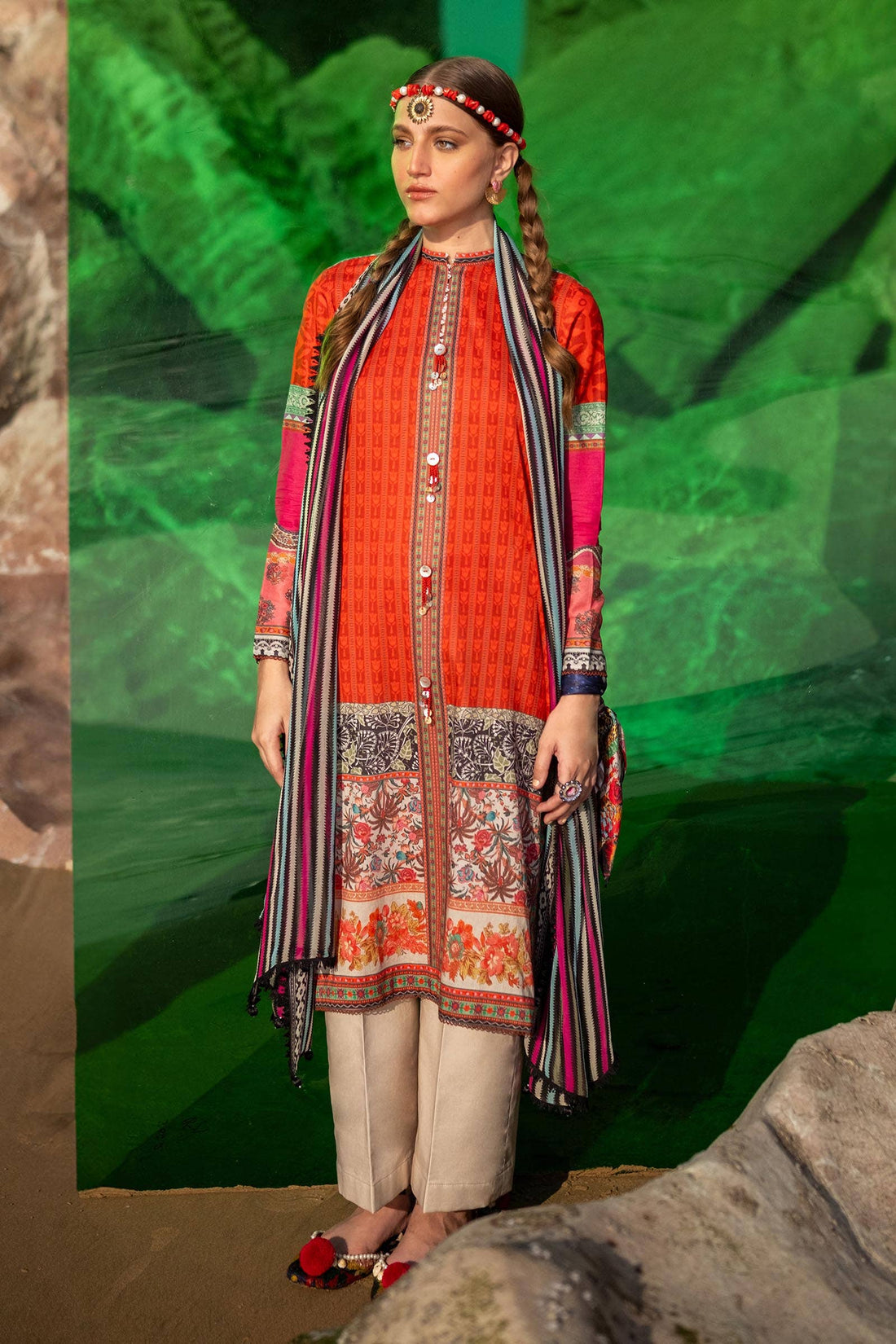 Sana Safinaz | Mahay Spring 24 | H241-024B-2I - Pakistani Designer Dress - by Sana Safinaz | Type: Luxury - 100% Original at Saira Sultan
