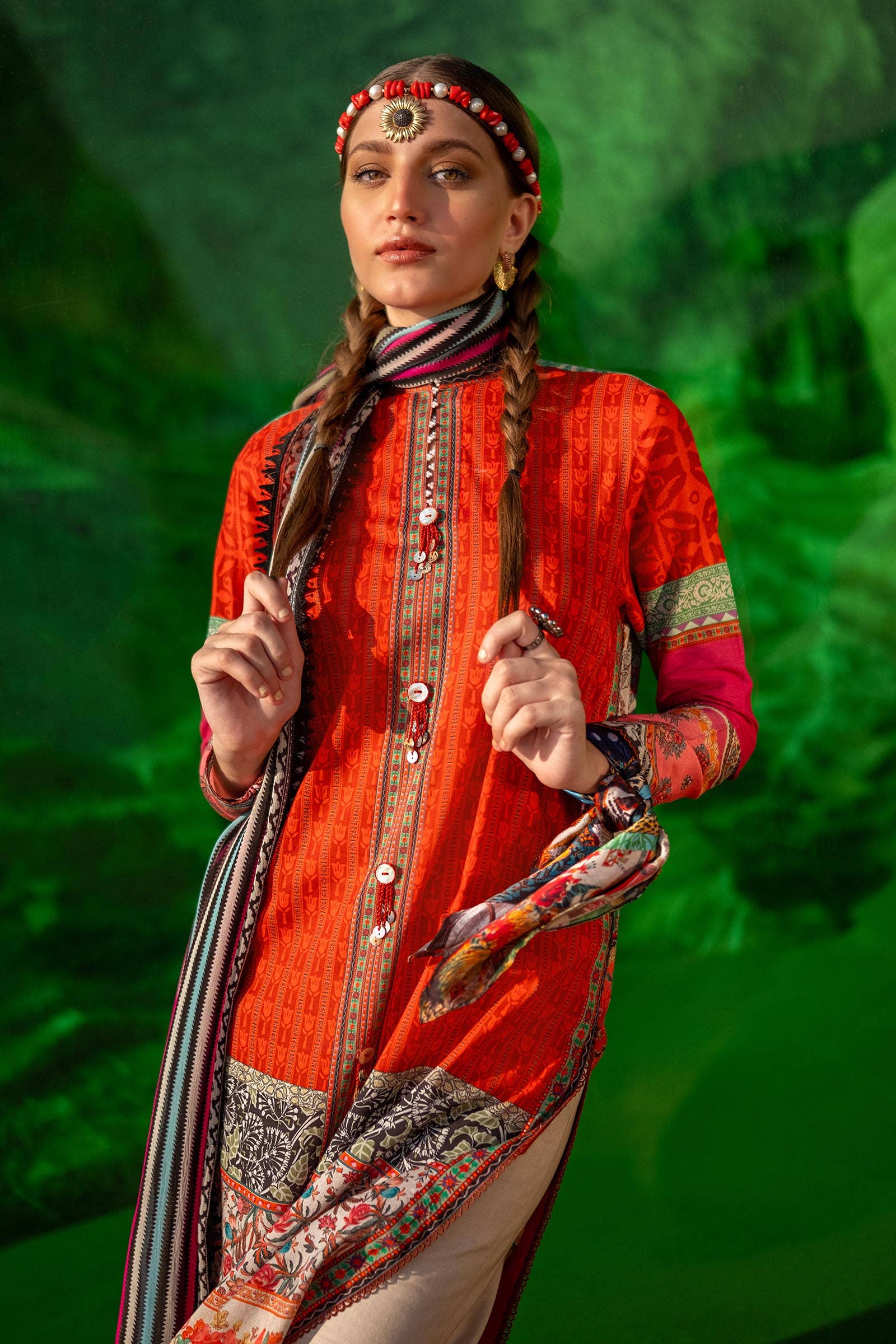 Sana Safinaz | Mahay Spring 24 | H241-024B-2I - Pakistani Designer Dress - by Sana Safinaz | Type: Luxury - 100% Original at Saira Sultan
