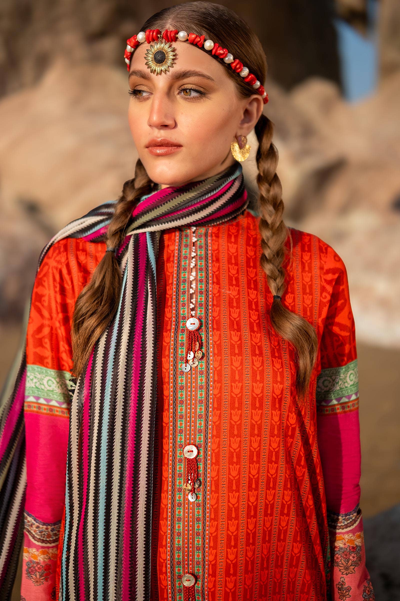 Sana Safinaz | Mahay Spring 24 | H241-024B-2I - Pakistani Designer Dress - by Sana Safinaz | Type: Luxury - 100% Original at Saira Sultan