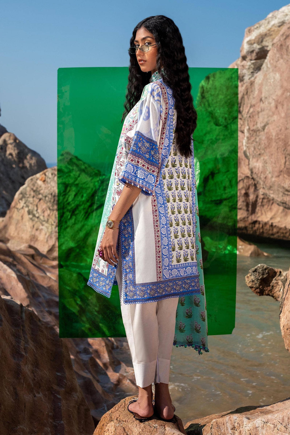 Sana Safinaz | Mahay Spring 24 | H241-003B-2BI - Pakistani Designer Dress - by Sana Safinaz | Type: Luxury - 100% Original at Saira Sultan