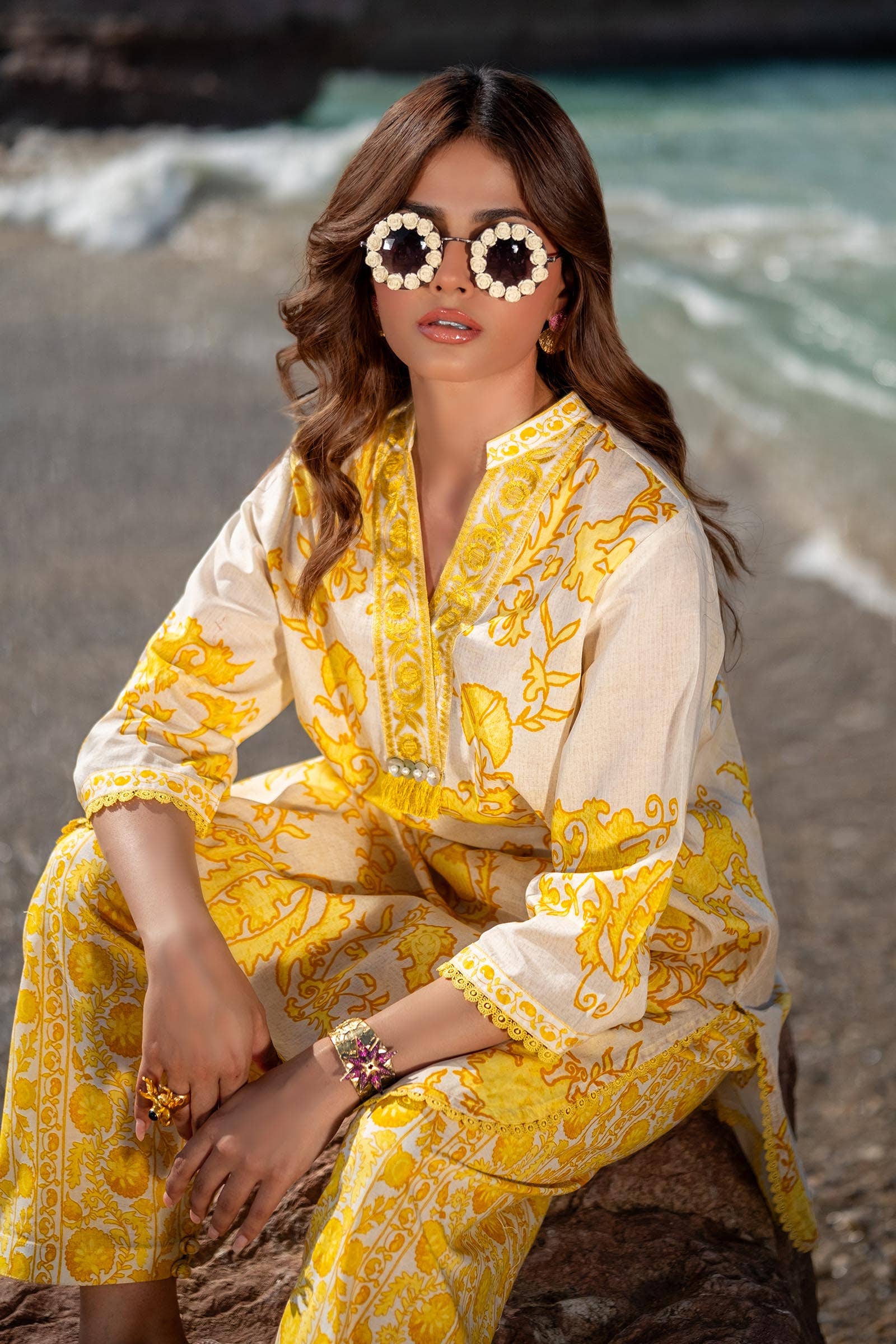 Sana Safinaz | Mahay Spring 24 | H241-025A-2AC - Pakistani Designer Dress - by Sana Safinaz | Type: Luxury - 100% Original at Saira Sultan