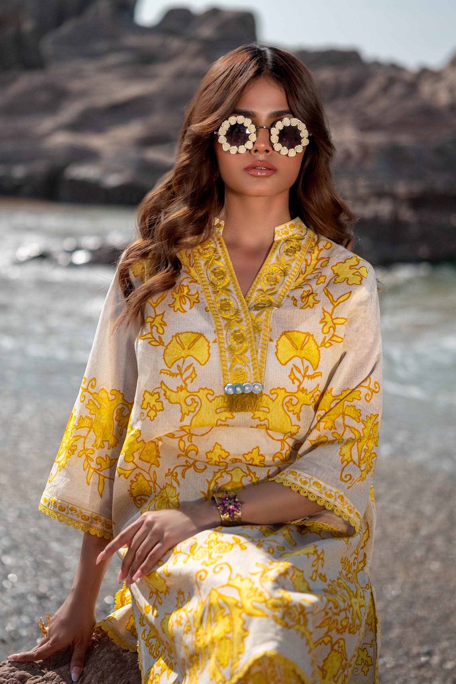 Sana Safinaz | Mahay Spring 24 | H241-025A-2AC - Pakistani Designer Dress - by Sana Safinaz | Type: Luxury - 100% Original at Saira Sultan