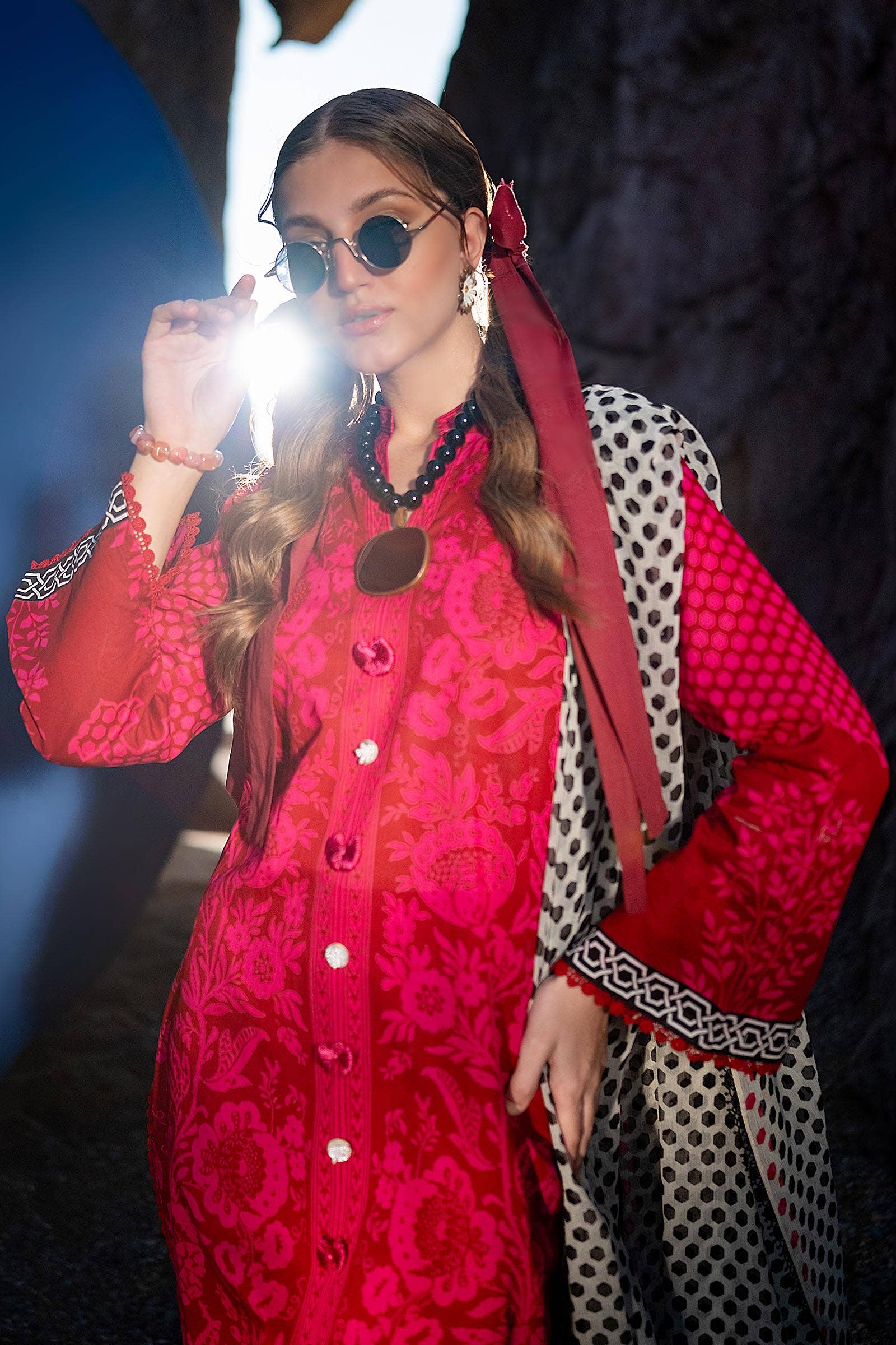 Sana Safinaz | Mahay Spring 24 | H241-010A-3CI - Pakistani Designer Dress - by Sana Safinaz | Type: Luxury - 100% Original at Saira Sultan