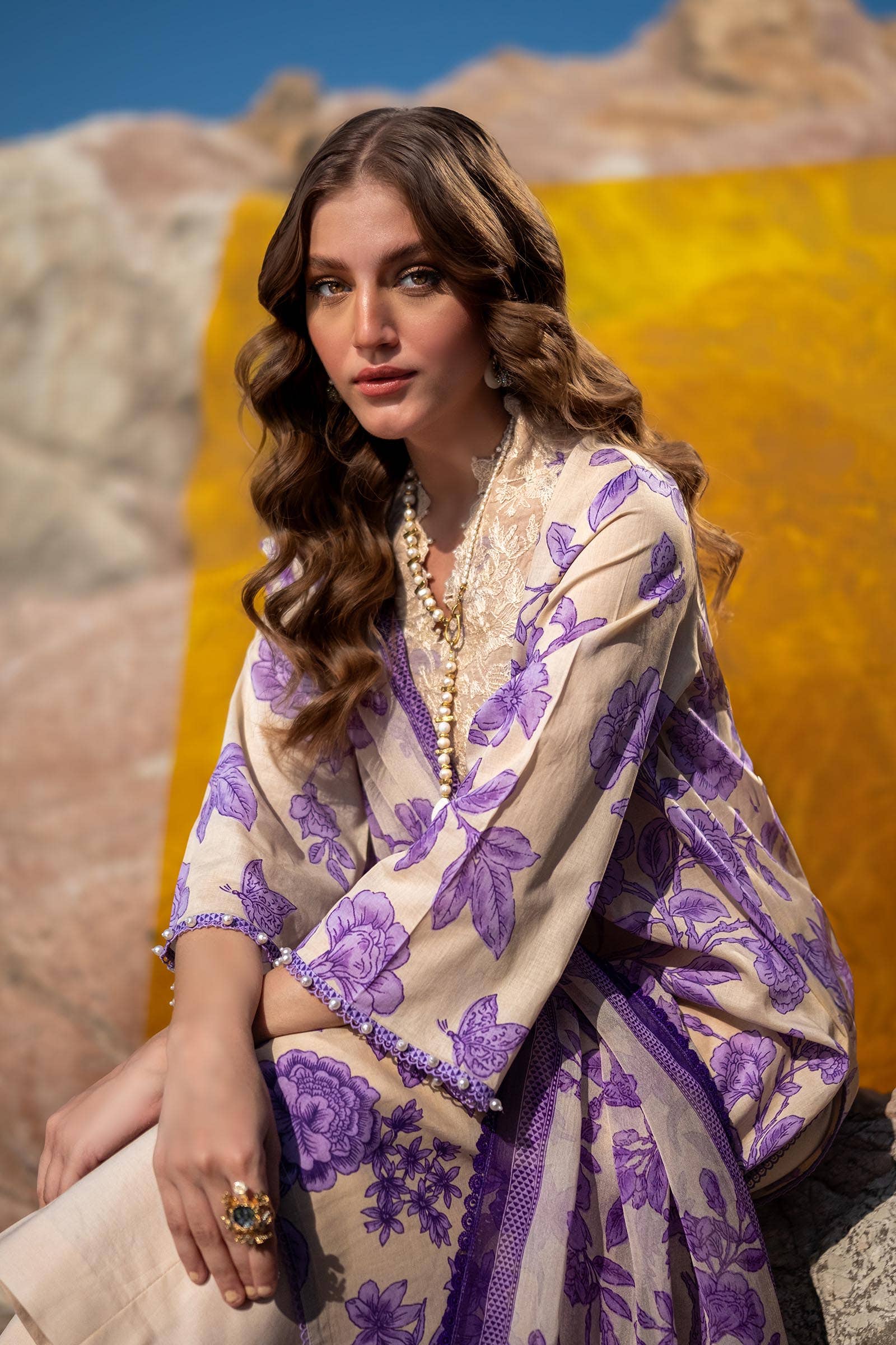 Sana Safinaz | Mahay Spring 24 | H241-001B-3CI - Pakistani Designer Dress - by Sana Safinaz | Type: Luxury - 100% Original at Saira Sultan