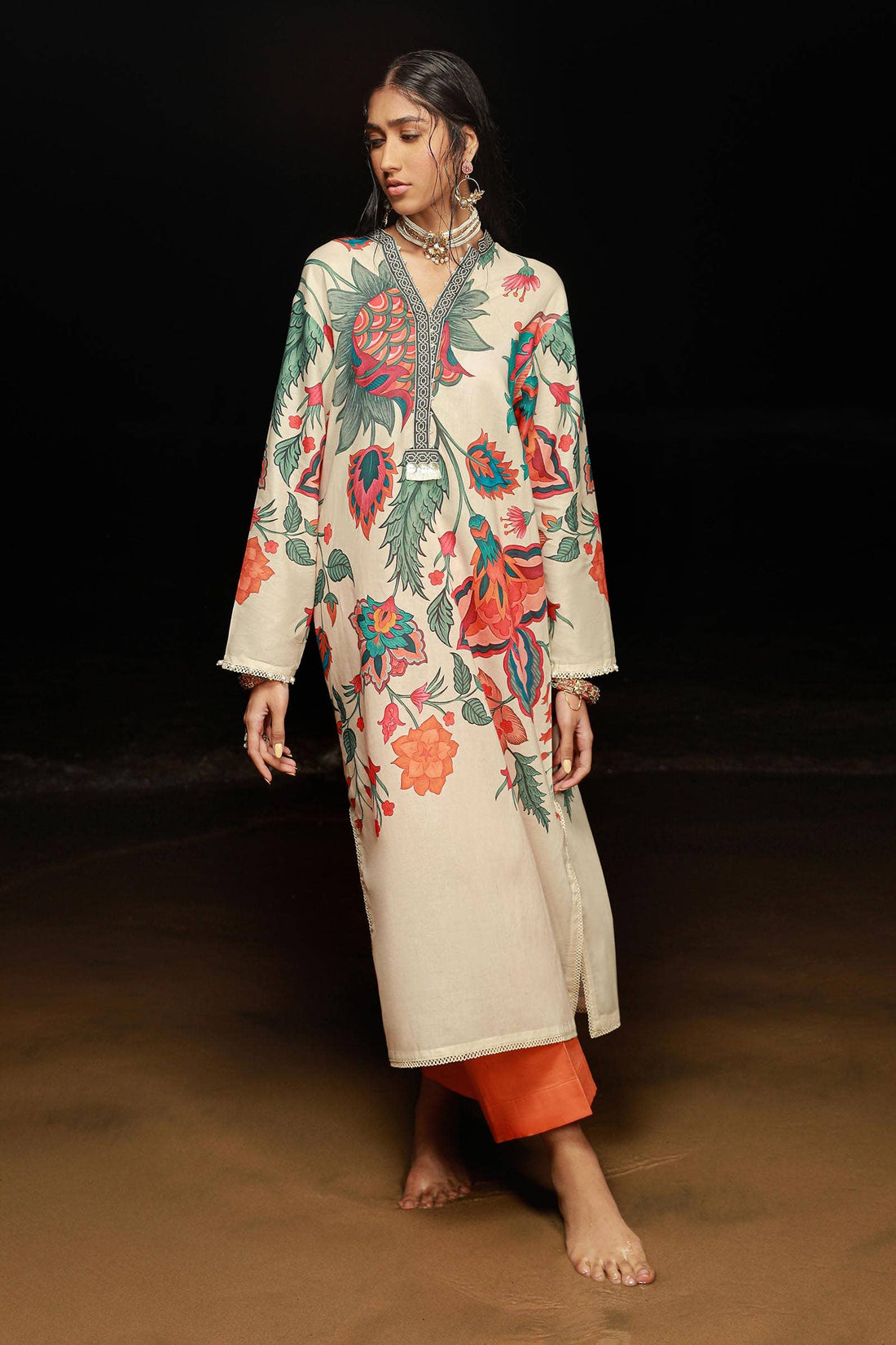 Sana Safinaz | Mahay Spring 24 | H241-011B-2C - Pakistani Designer Dress - by Sana Safinaz | Type: Luxury - 100% Original at Saira Sultan