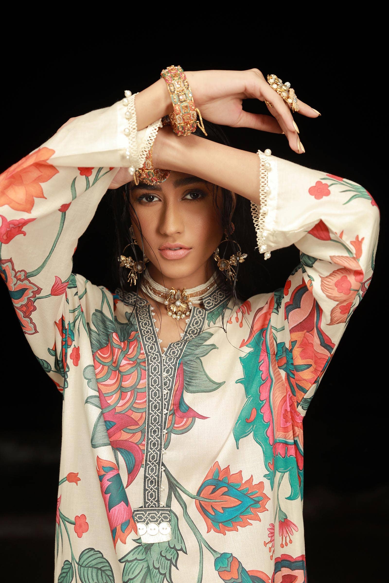 Sana Safinaz | Mahay Spring 24 | H241-011B-2C - Pakistani Designer Dress - by Sana Safinaz | Type: Luxury - 100% Original at Saira Sultan