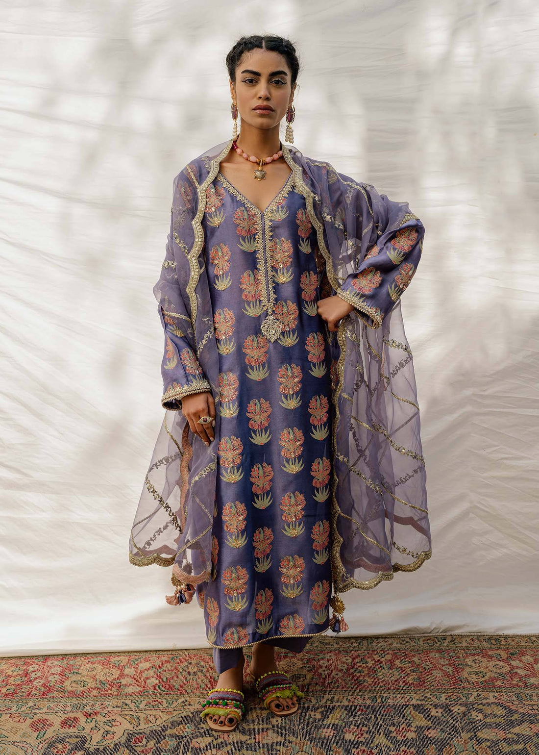 Mahgul | Eid Edit 2024 | Damson Diamante - Pakistani Designer Dress - by Mahgul | Type: Luxury - 100% Original at Saira Sultan