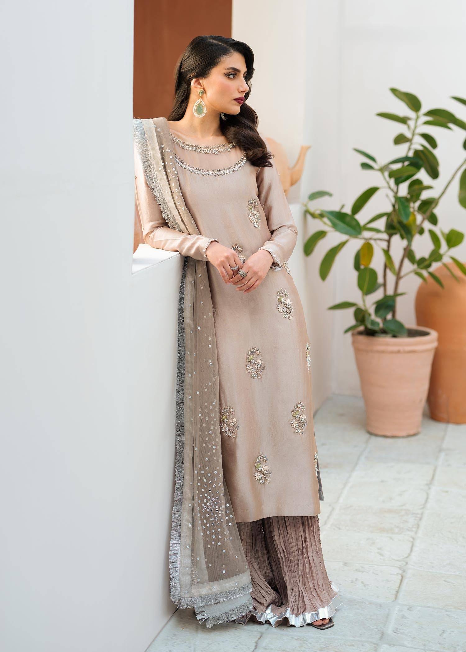 Mahum Asad | Raising The Bar | Sand - Pakistani Designer Dress - by Mahum Asad | Type: Formal - 100% Original at Saira Sultan