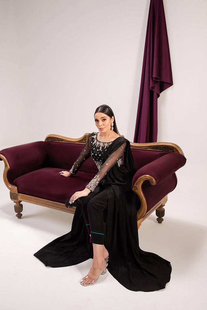 Maria Osama Khan | Tiffany Formals | Obsidian - Pakistani Designer Dress - by Maria Osama Khan | Type: Formal - 100% Original at Saira Sultan