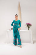 Maria Osama Khan | Tiffany Formals | Aquamarine - Pakistani Designer Dress - by Maria Osama Khan | Type: Formal - 100% Original at Saira Sultan