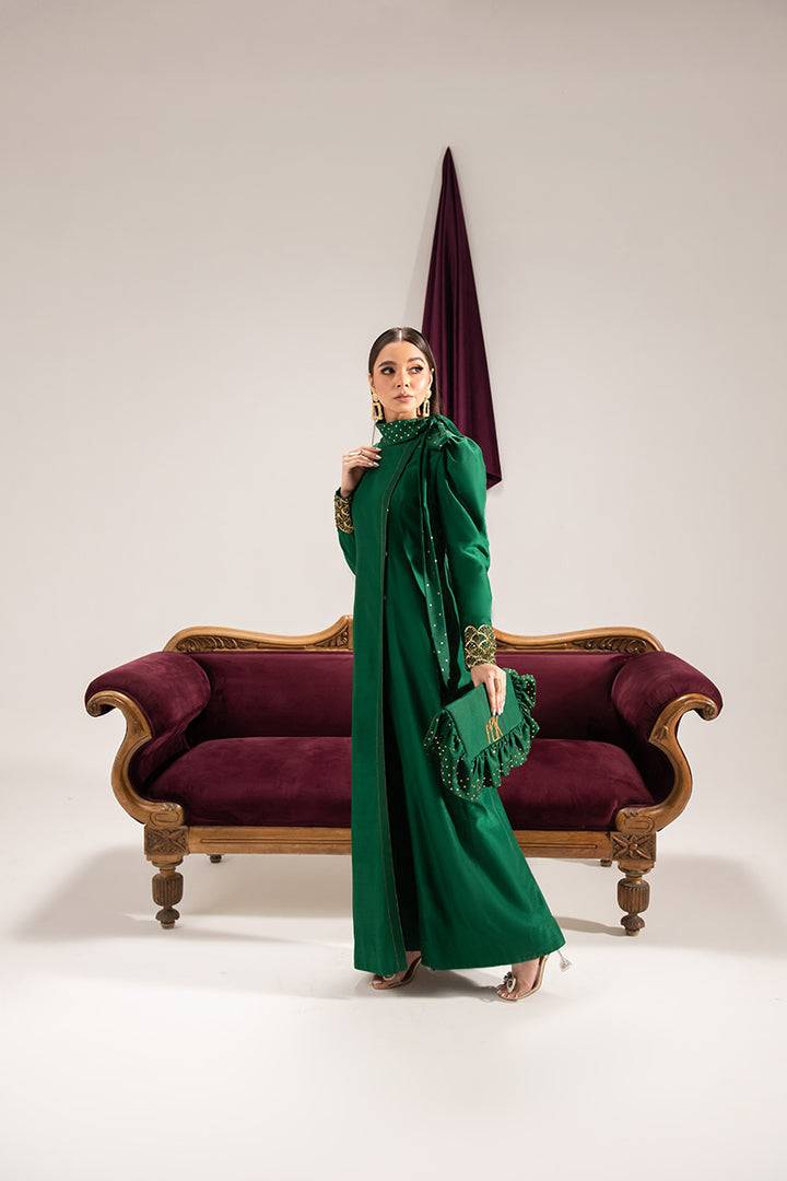 Maria Osama Khan | Tiffany Formals | Emerald - Pakistani Designer Dress - by Maria Osama Khan | Type: Formal - 100% Original at Saira Sultan