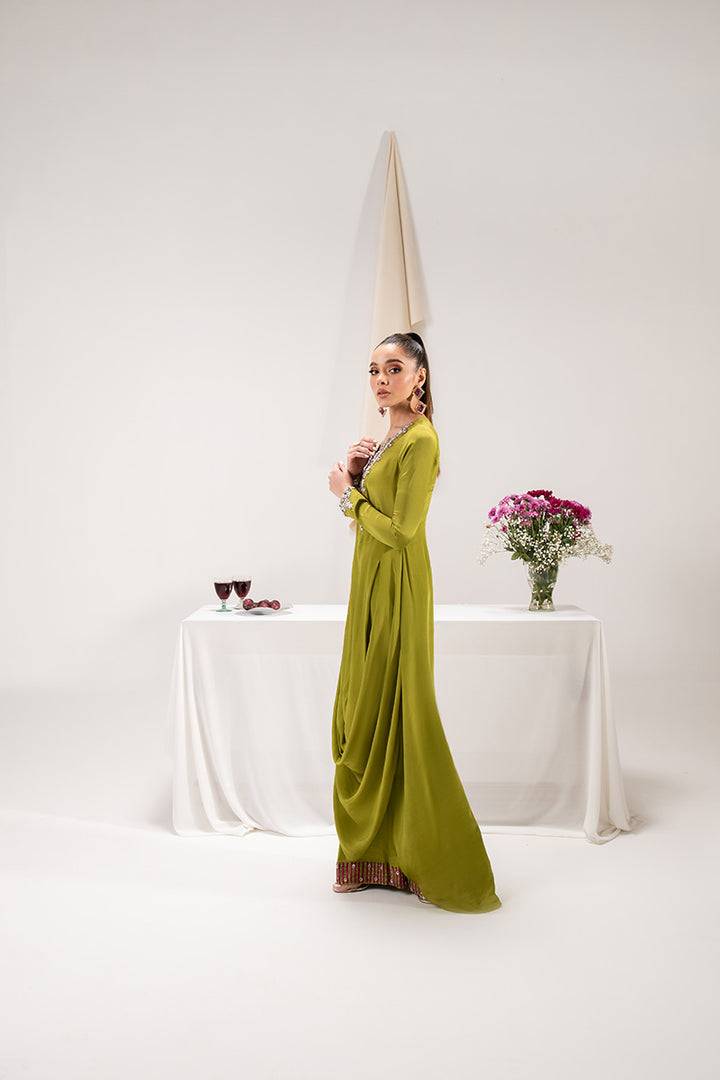 Maria Osama Khan | Tiffany Formals | Peridot - Pakistani Designer Dress - by Maria Osama Khan | Type: Formal - 100% Original at Saira Sultan